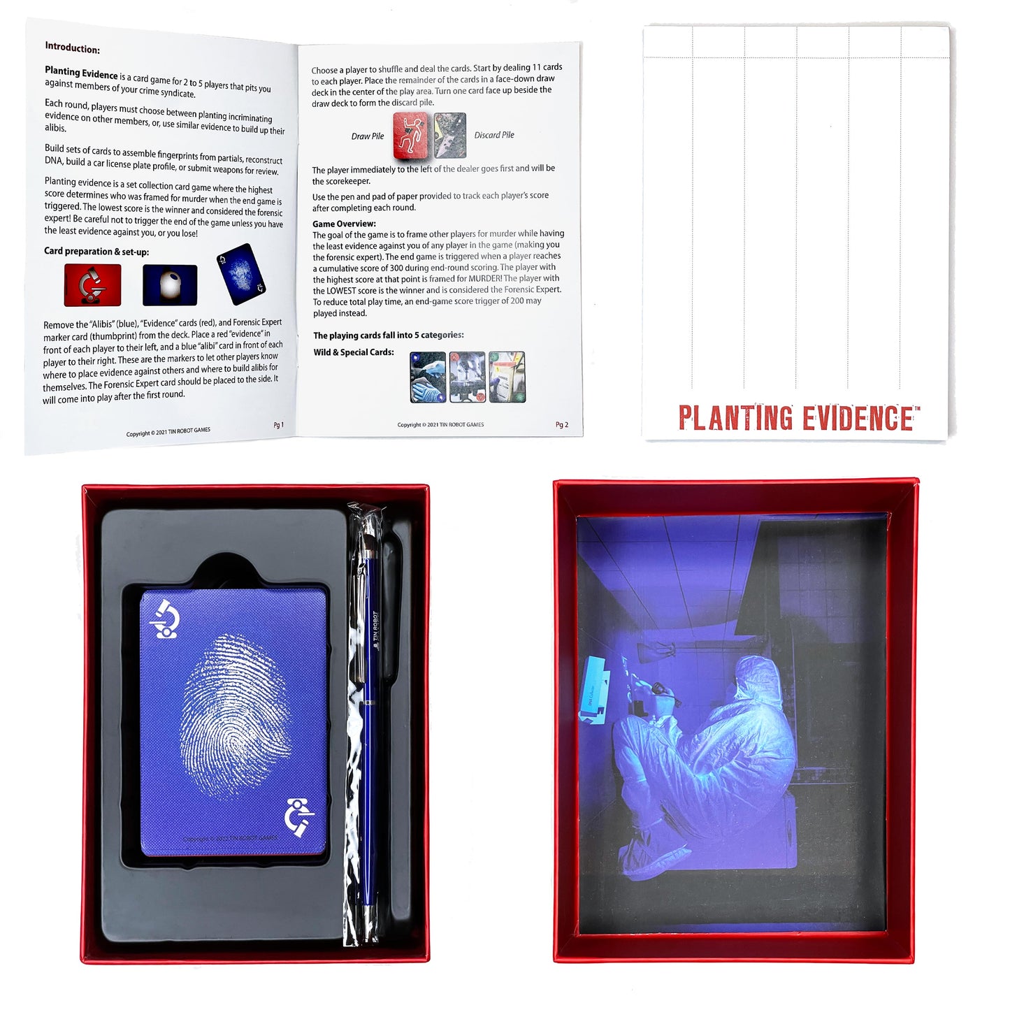 Planting Evidence: The Card Game - Tin Robot Games