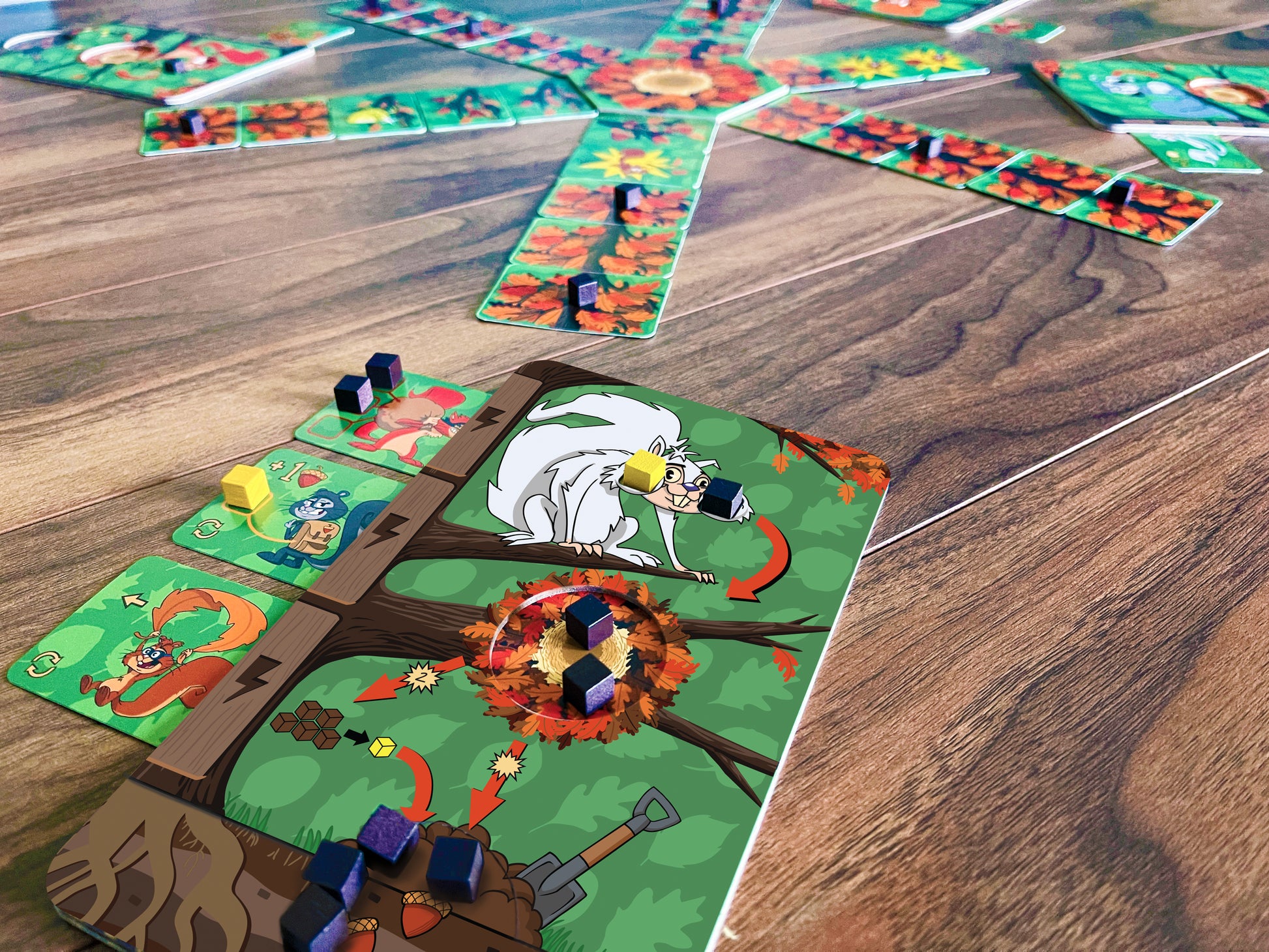 Nutty Squirrels of the Oakwood Forest (Plus Kickstarter acorn upgrade while supplies last) - Tin Robot Games