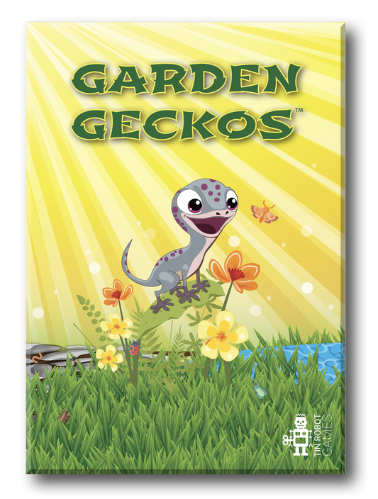 Garden Geckos Board Game | Hex-Tile Placing Game for 1-6 Players | Pre-order - Tin Robot Games